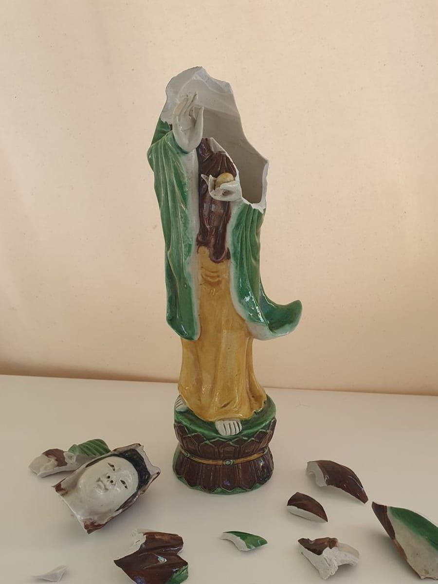 Guanyin Figure, before treatment